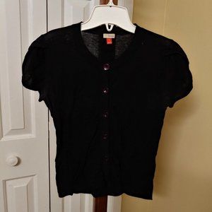 Nordstrom Hinge black button up sweater